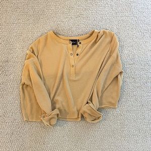 Urban outfitters long sleeve crop top
